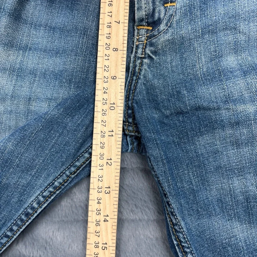 Banana Republic Mens Bootcut Jeans Medium Wash Blue Denim 36x34 Measures 36x31.5